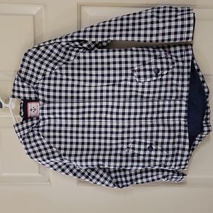 Gymboree blue/white lightweight hooded jacket